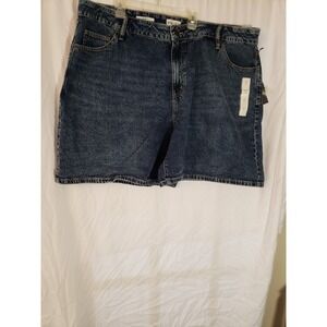 Women's Ava And Viv Midi Jean Shorts Size 22